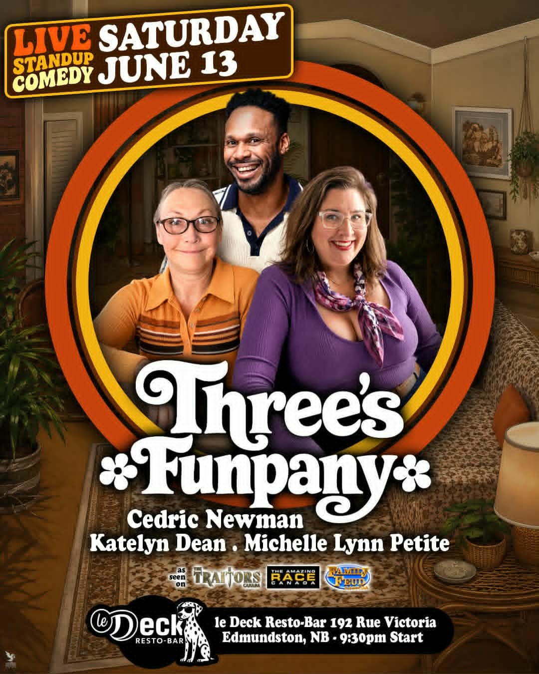 Three's Funpany - Live in Edmundston event