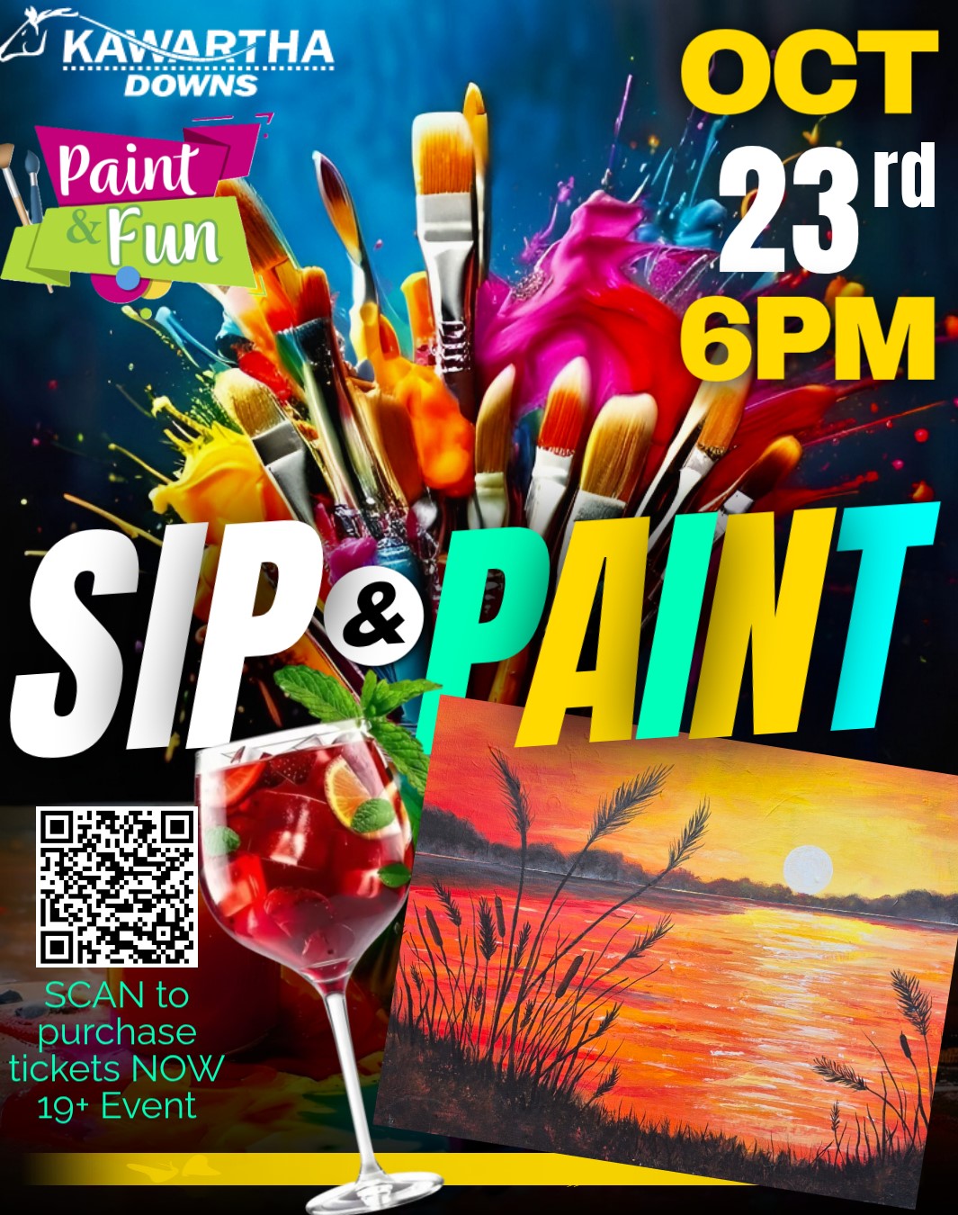 Oct 23rd Sip & Paint - Sunset event
