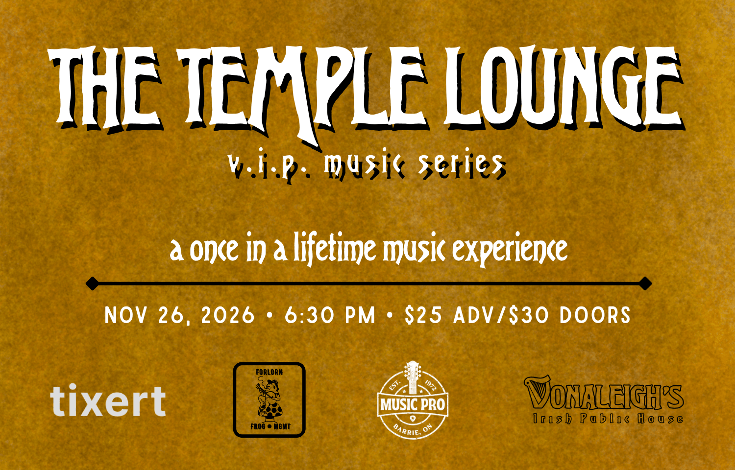 Temple Lounge VIP Music Series event