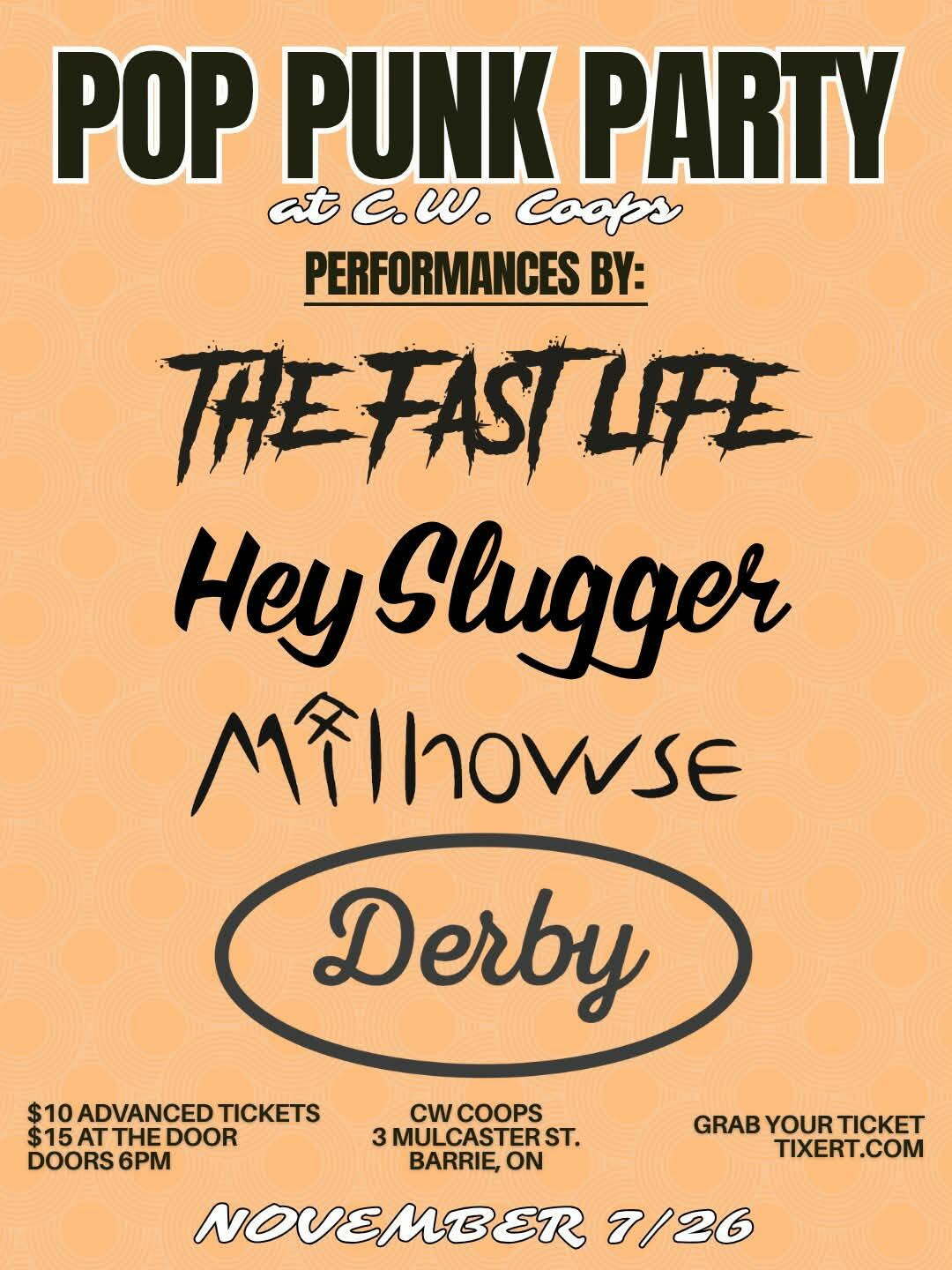 POP PUNK PARTY - Live at CW Coops event